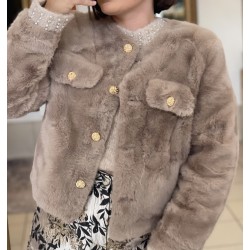 Fausse fourrure Maria • Taupe