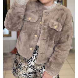 Fausse fourrure Maria • Taupe