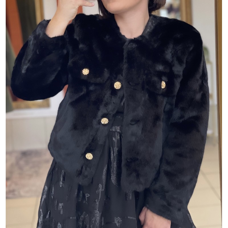 Fausse fourrure Maria • Noire