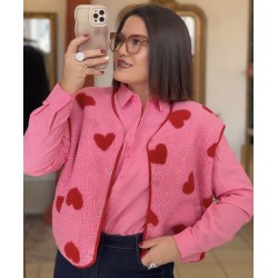 Gilet Coralie - rose