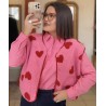 Gilet Coralie - rose