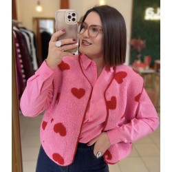 Gilet Coralie - rose