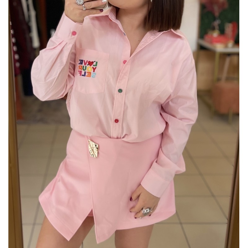 Jupe short Oria - rose