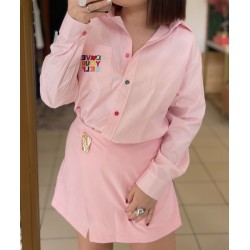 Jupe short Oria - rose