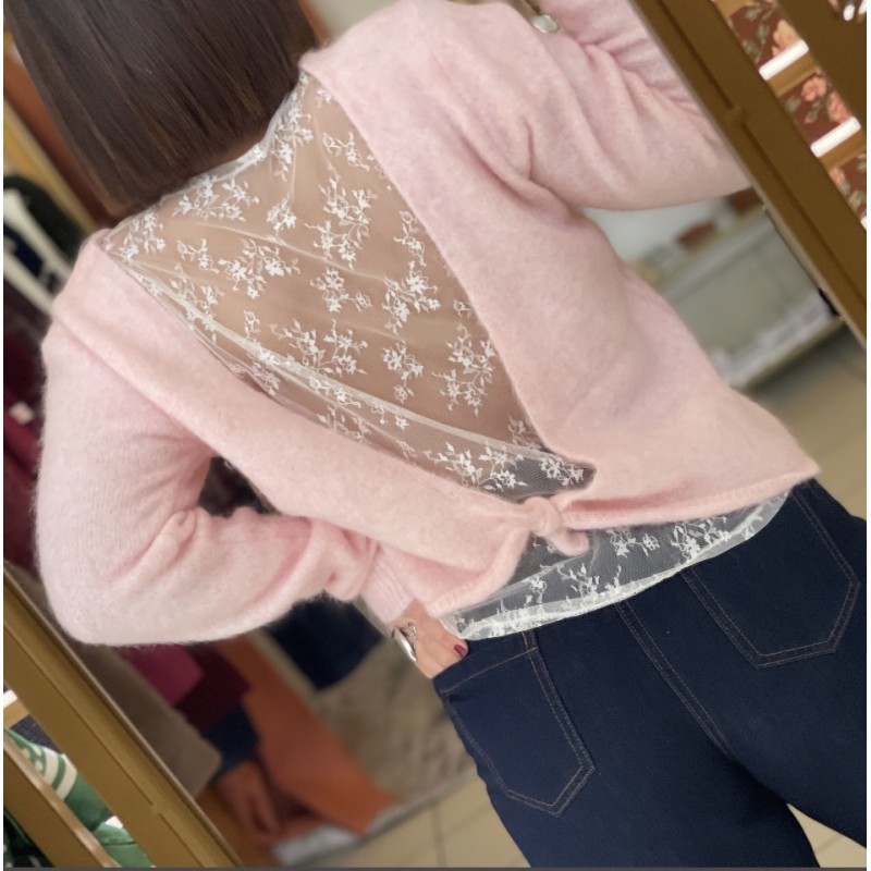 Pull Charlène - rose