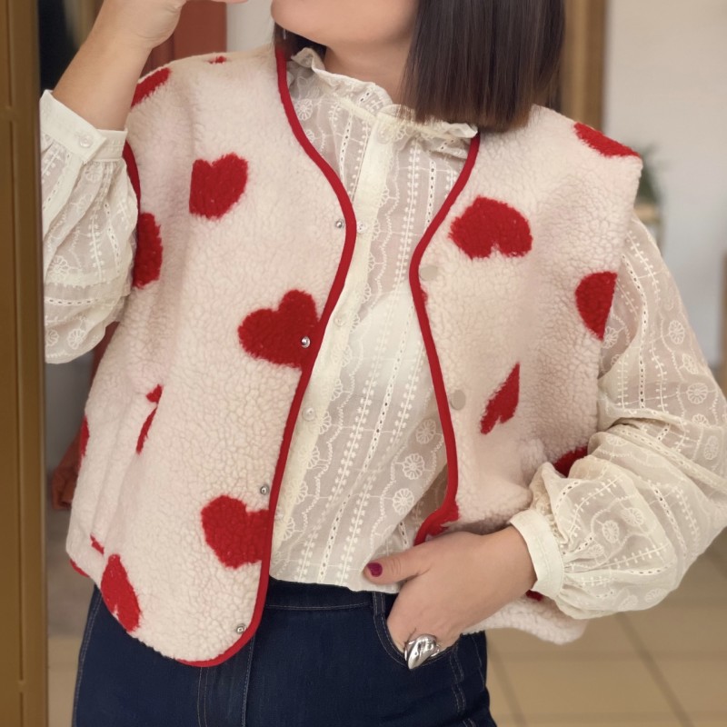 Gilet Coralie - écru